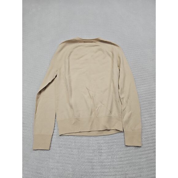 Banana Republic Sweater Womens Small 100% Merino Wool Tan Pullover - Picture 5 of 6
